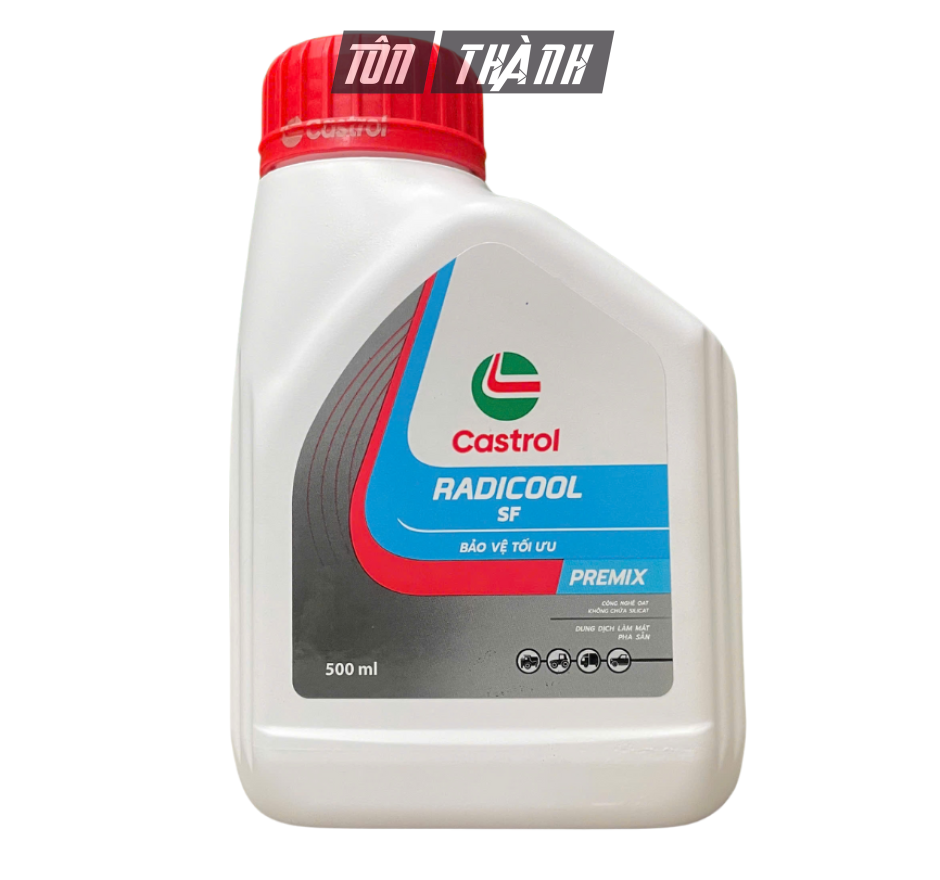 Nước Làm Mát Động Cơ Pha Sẵn 50% Castrol RADICOOL SF Premix màu ĐỎ (500ml)