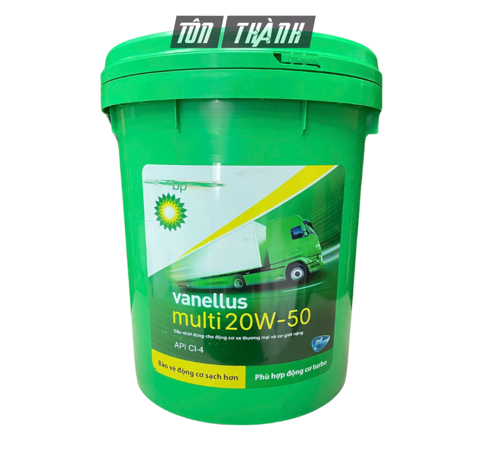 DẦU NHỚT ĐỘNG CƠ BP VANELLUS MULTI 20W50 CI-4 (18 LÍT)