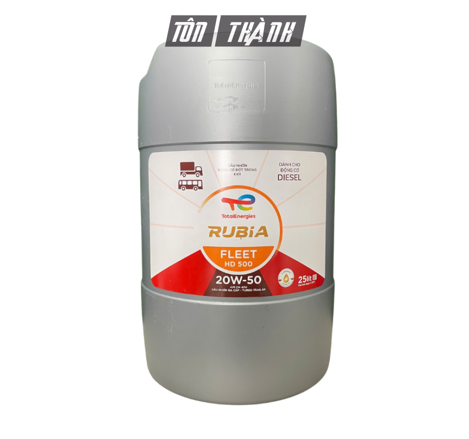 DẦU ĐỘNG CƠ DIESEL TOTAL RUBIA FLEET HD 500 20W-50 (25 LÍT)