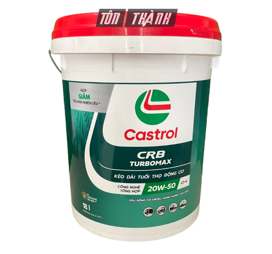 DẦU NHỚT ĐỘNG CƠ CASTROL CRB TURBOMAX 3X 20W50 CI-4 (18 LÍT)