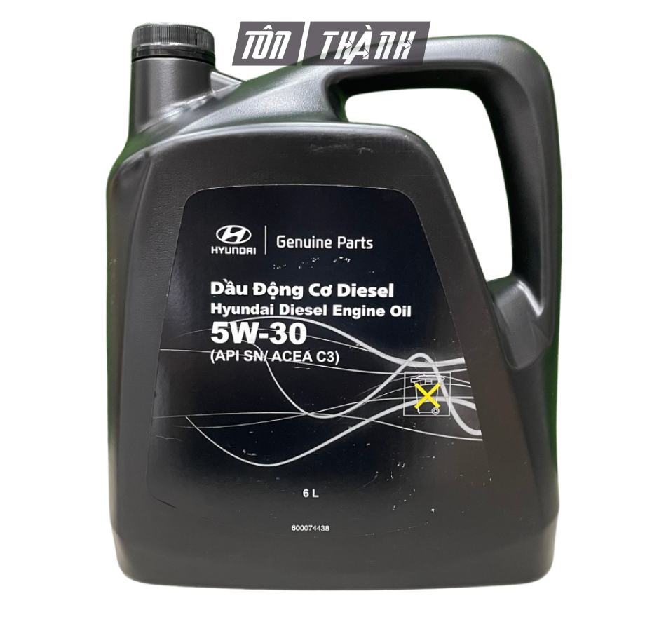 Dầu Nhớt Động Cơ Diesel Hyundai 5W30 - API SN/ACEA C3 (6Lít)