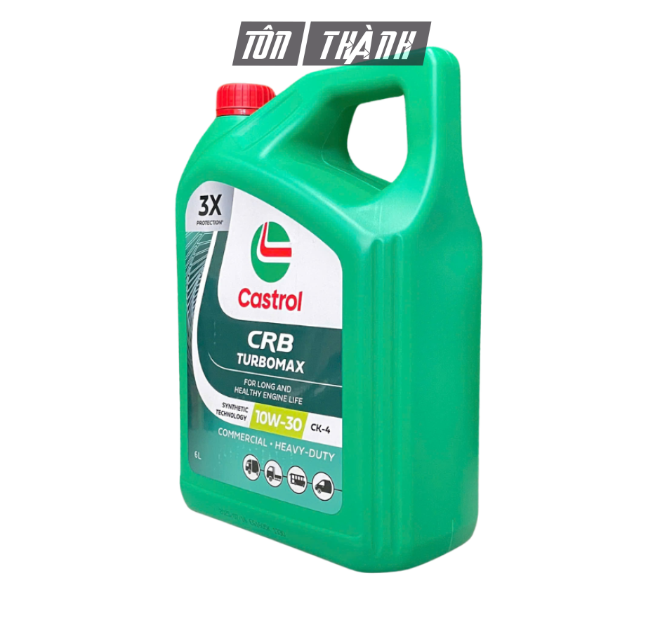Dầu Động Cơ Diesel Castrol CRB TURBOMAX 10W-30 CK-4 (6 Lít) - Nhập Khẩu Hàn Quốc