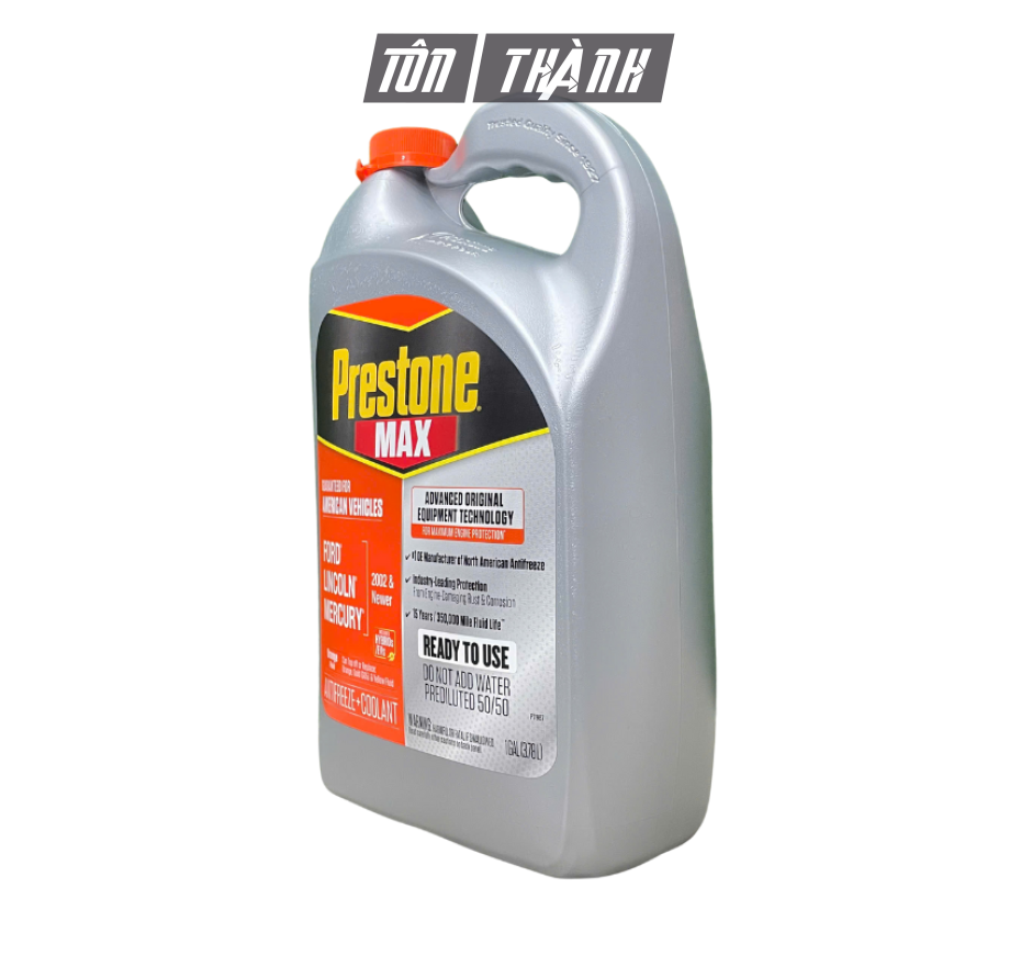 NƯỚC LÀM MÁT XE Ô TÔ MÀU CAM PRESTONE 50/50 (3.78 LÍT)