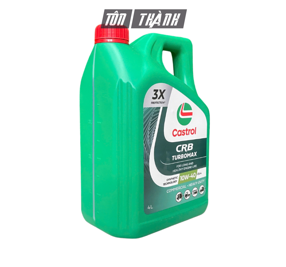 Dầu Động Cơ Diesel Castrol CRB TURBOMAX 10W-40 CK-4 (4 Lít) - Nhập Khẩu Hàn Quốc