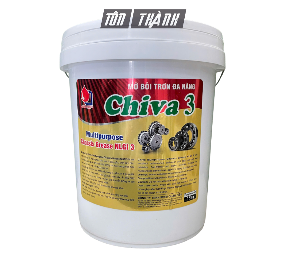 Mỡ Bôi Trơn Đa Năng CHIVA 3 NLGI 3 ( 15 Kg)
