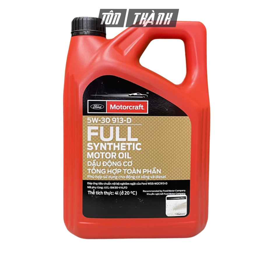 Dầu Động Cơ Tổng Hợp Toàn Phần FORD MOTORCRAFT 5W-30 (4 Lít)
