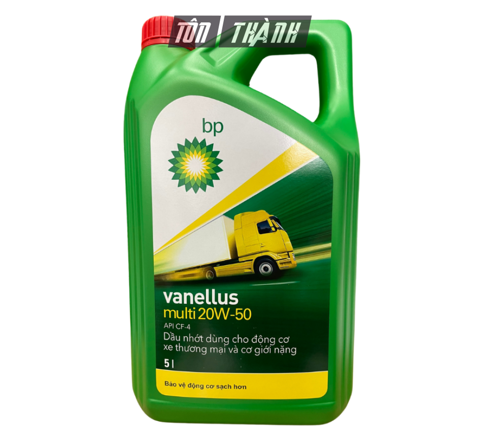 DẦU NHỚT ĐỘNG CƠ BP VANELLUS MULTI 20W50 CF-4 (5 LÍT)