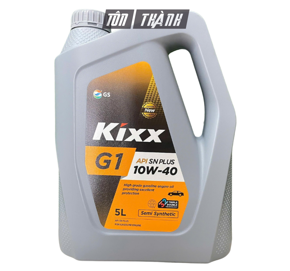 Nhớt động cơ xăng KIXX G1 SN PLUS 10w40 Semi Synthetic (5L)