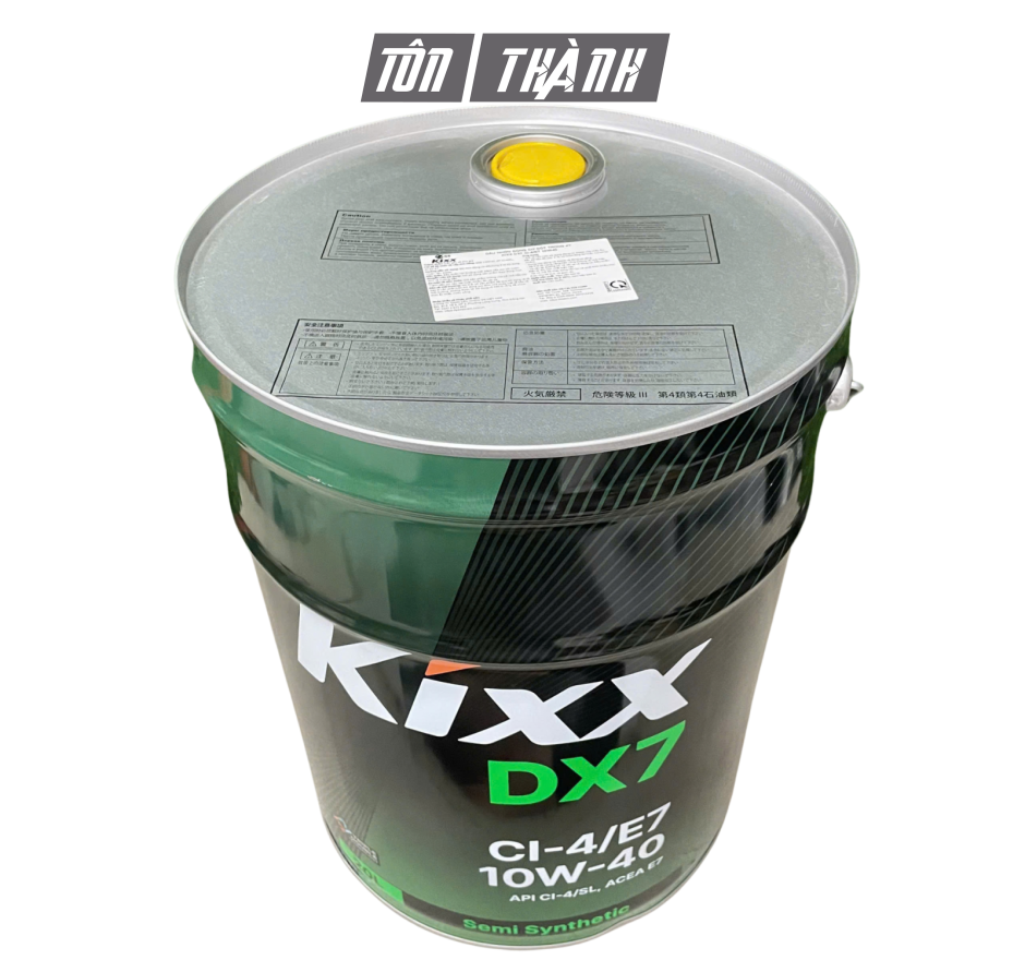 Dầu Động Cơ Diesel/Xăng KIXX DX7 10W-40 API CI-4/SL (20 Lít) - Bán tổng hợp