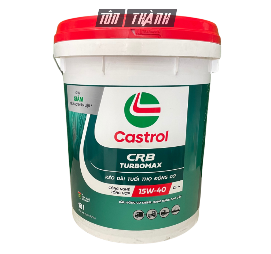 DẦU NHỚT ĐỘNG CƠ CASTROL CRB TURBOMAX 3X 15W40 CI-4 (18 LÍT)