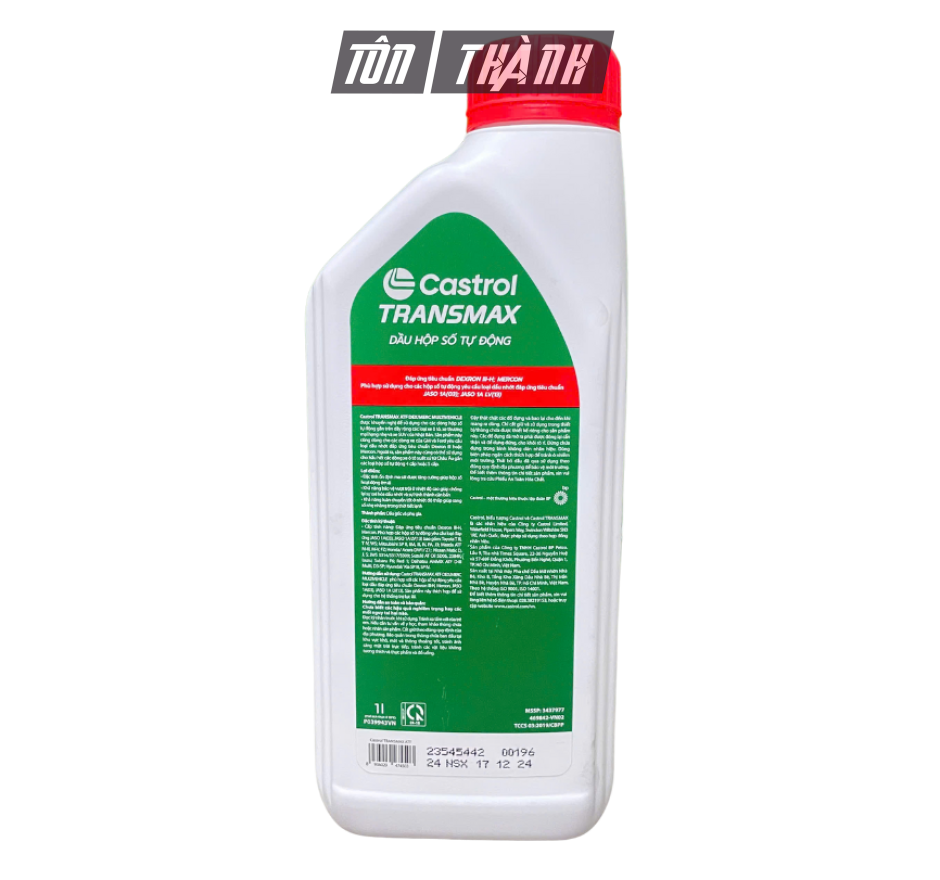 DẦU HỘP SỐ TỰ ĐỘNG CASTROL TRANSMAX ATF DEX/MERC MULTIVEHICLE (1 LÍT)