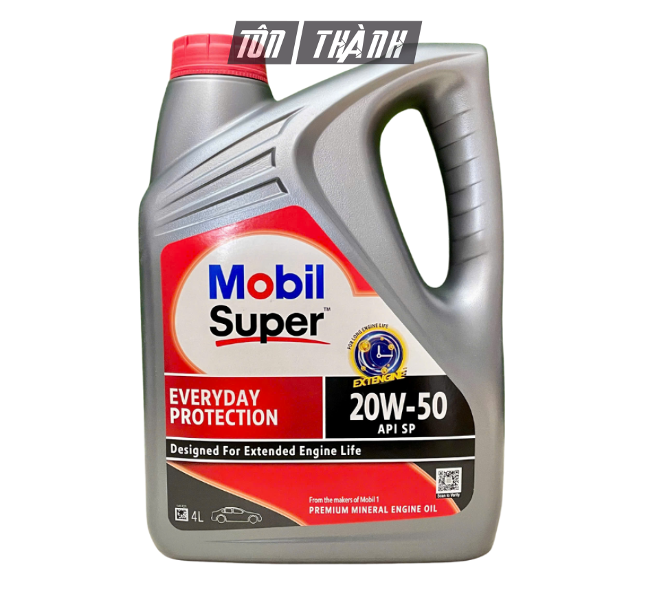 Dầu Động Cơ Xăng Mobil Super 20W-50 API SP (4 Lít) - Nhập Singapore