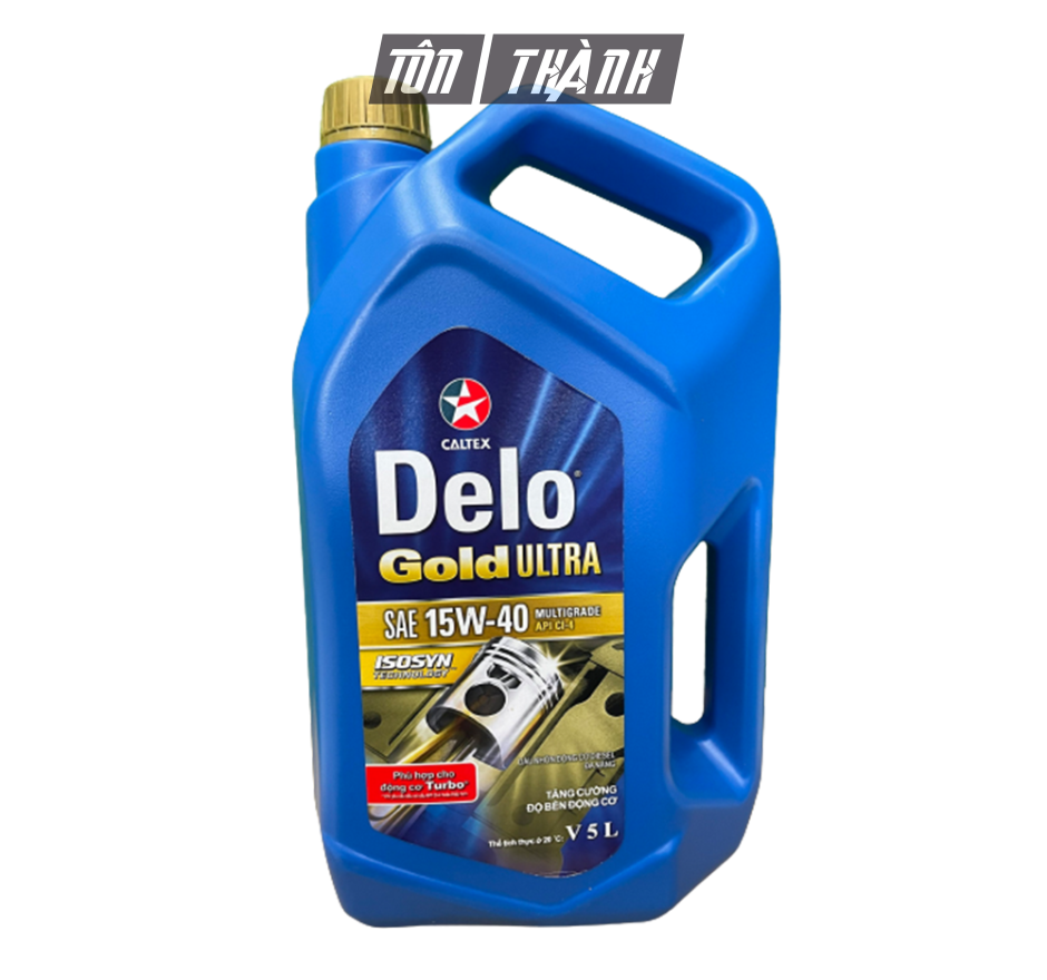 DẦU NHỚT ĐỘNG CƠ Ô TÔ DIESEL CALTEX DELO GOLD ULTRA 15W40 (5 LÍT)