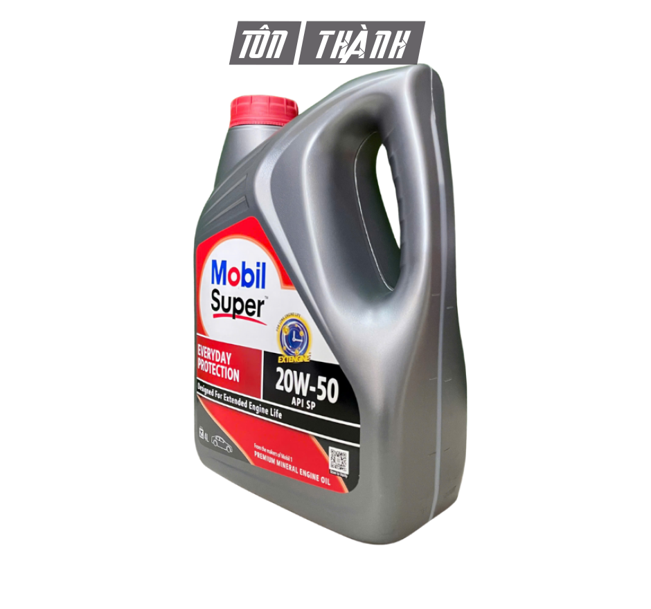 Dầu Động Cơ Xăng Mobil Super 20W-50 API SP (4 Lít) - Nhập Singapore