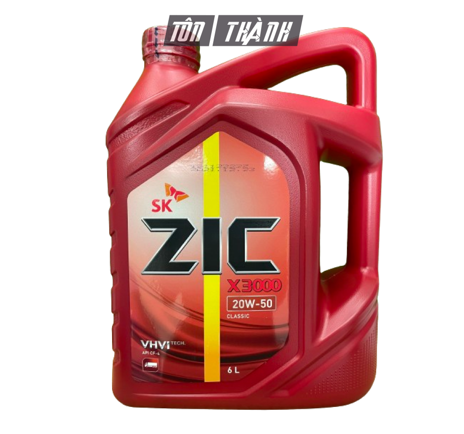 DẦU ĐỘNG CƠ Ô TÔ SK ZIC X3000 20W50 (4 LÍT)