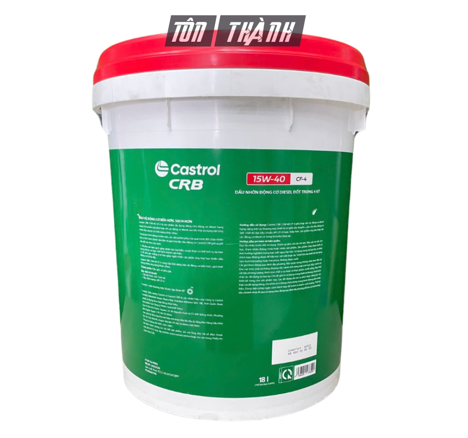 DẦU NHỚT ĐỘNG CƠ CASTROL CRB 15W40 CF-4 (18 Lít)