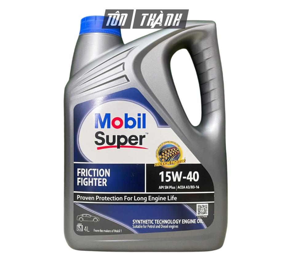 DẦU NHỚT MOBIL SUPER 15W-40 API SN PLUS (4 LÍT)