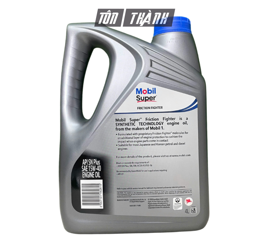 DẦU NHỚT MOBIL SUPER 15W-40 API SN PLUS (4 LÍT)