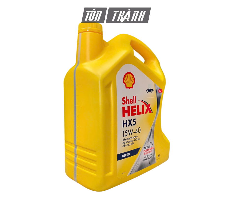 Dầu nhớt Shell Helix HX5 Diesel 15W40 6L (Dùng cho động cơ máy dầu)