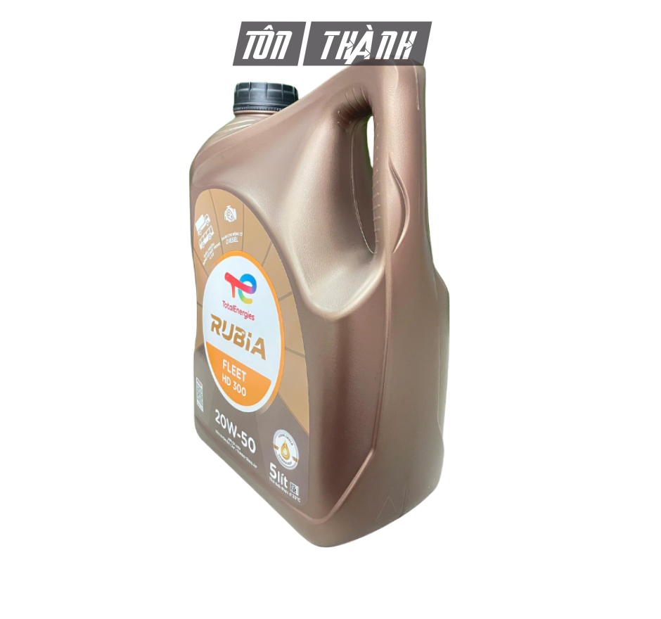 DẦU NHỚT ĐỘNG CƠ DIESEL TOTAL RUBIA FLEET HD300 20W50 API CF-4/SJ  (5 LÍT)