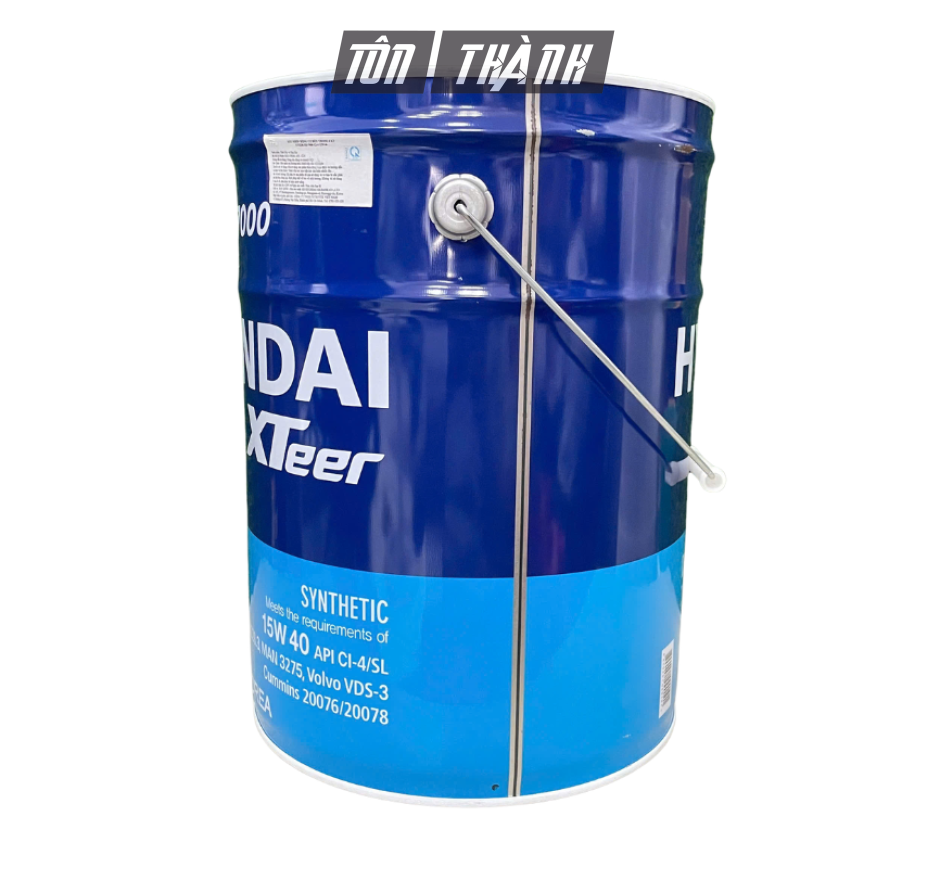 Dầu Động Cơ DIESEL HYUNDAI XTEER HD7000 15W-40 CI-4 (20 Lít) - Nhập Khẩu Hàn Quốc