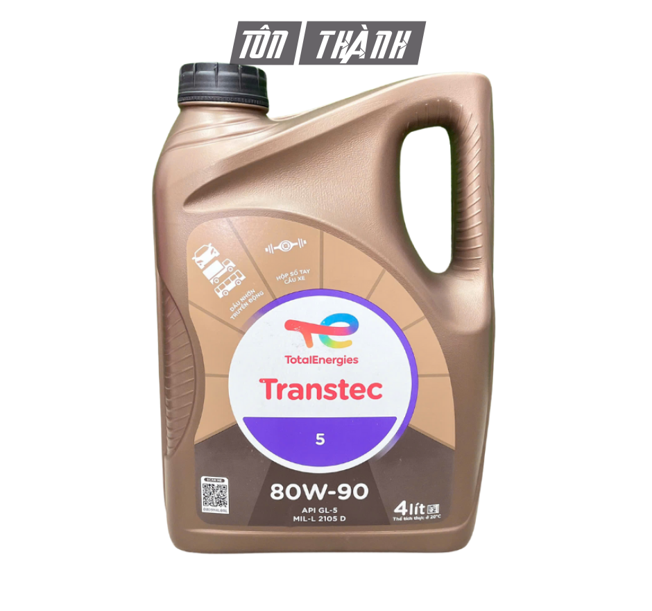 DẦU HỘP SỐ Ô TÔ TOTAL TRANSTEC 5 80W-90 (4 LÍT)