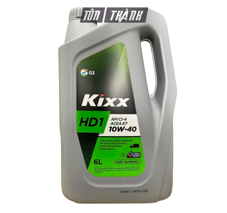 DẦU ĐỘNG CƠ KIXX HD1 API CI-4/SL ACEA 7 10W40 - CHUYÊN DỤNG CHO XE MÁY DẦU (6 LÍT)