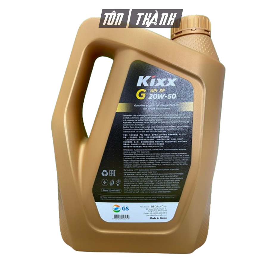 DẦU ĐỘNG CƠ XĂNG KIXX G SF/CF 20W50 (5 LÍT)