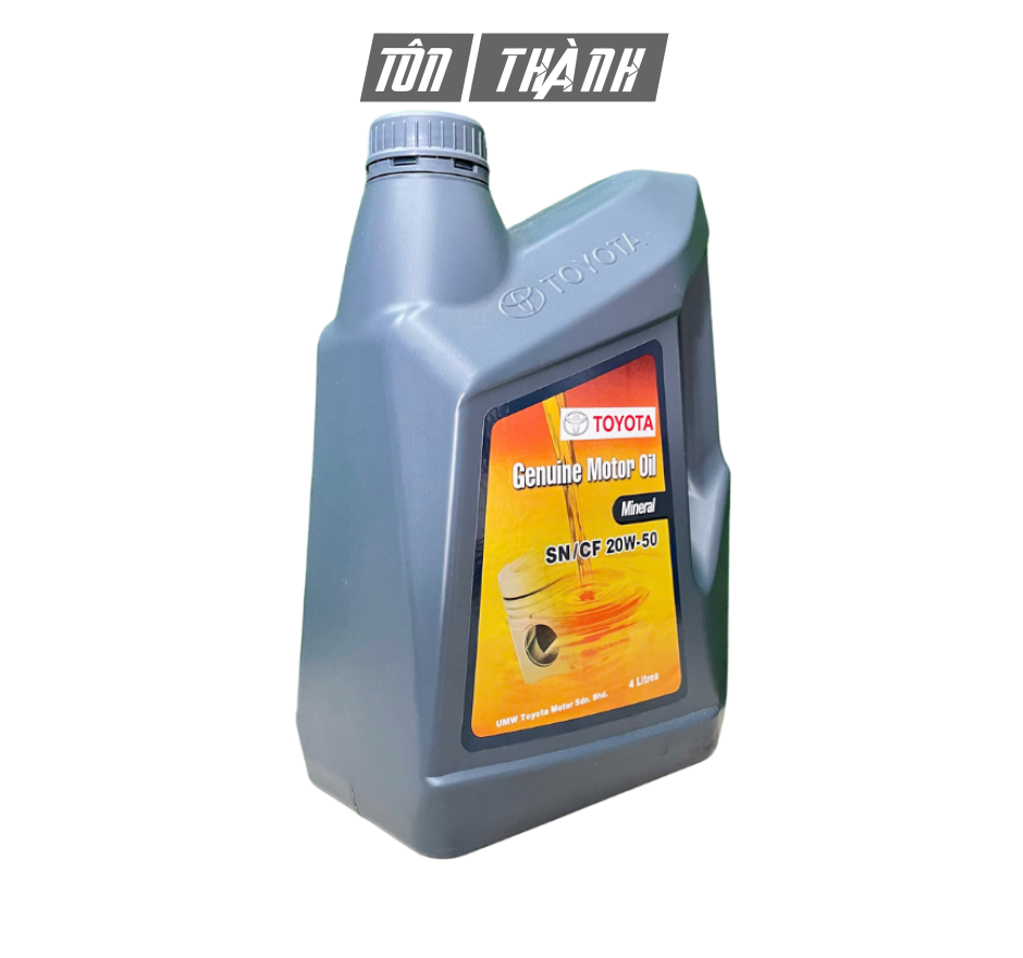 DẦU ĐỘNG CƠ TOYOTA SN/CF 20W-50 (4 LÍT) - NHẬP KHẨU MALAYSIA