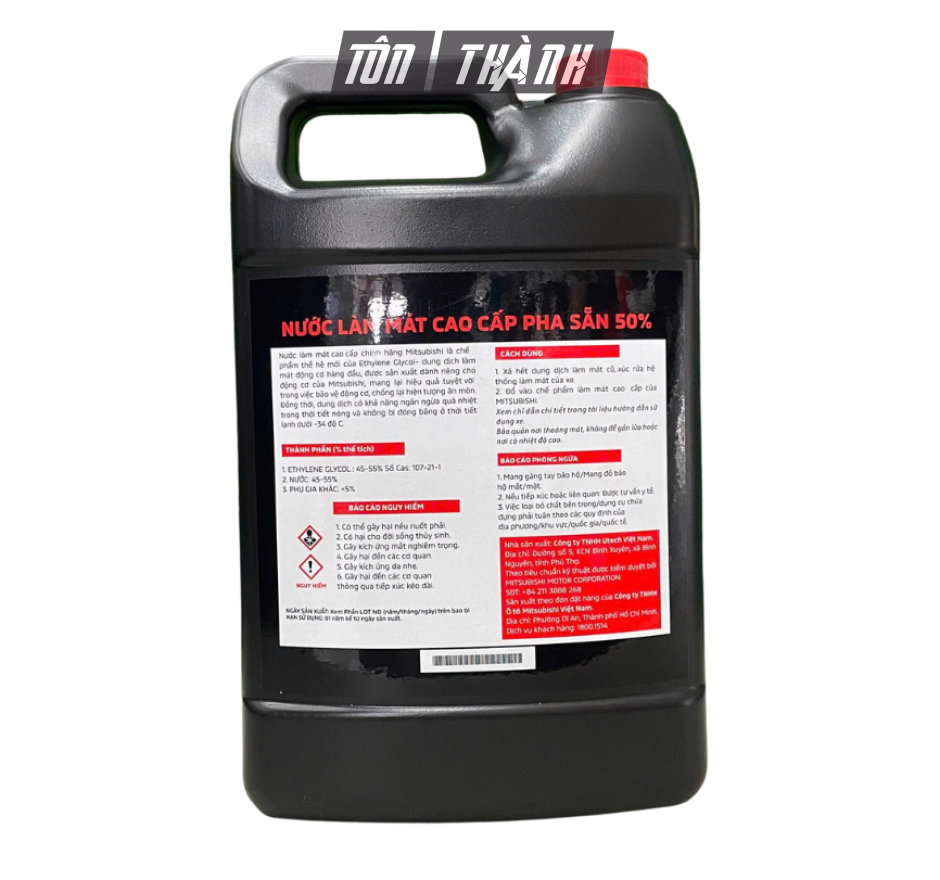 Nước Làm Mát Mitsubishi Pha Sẵn 50% Màu Xanh Ngọc 4 Lít