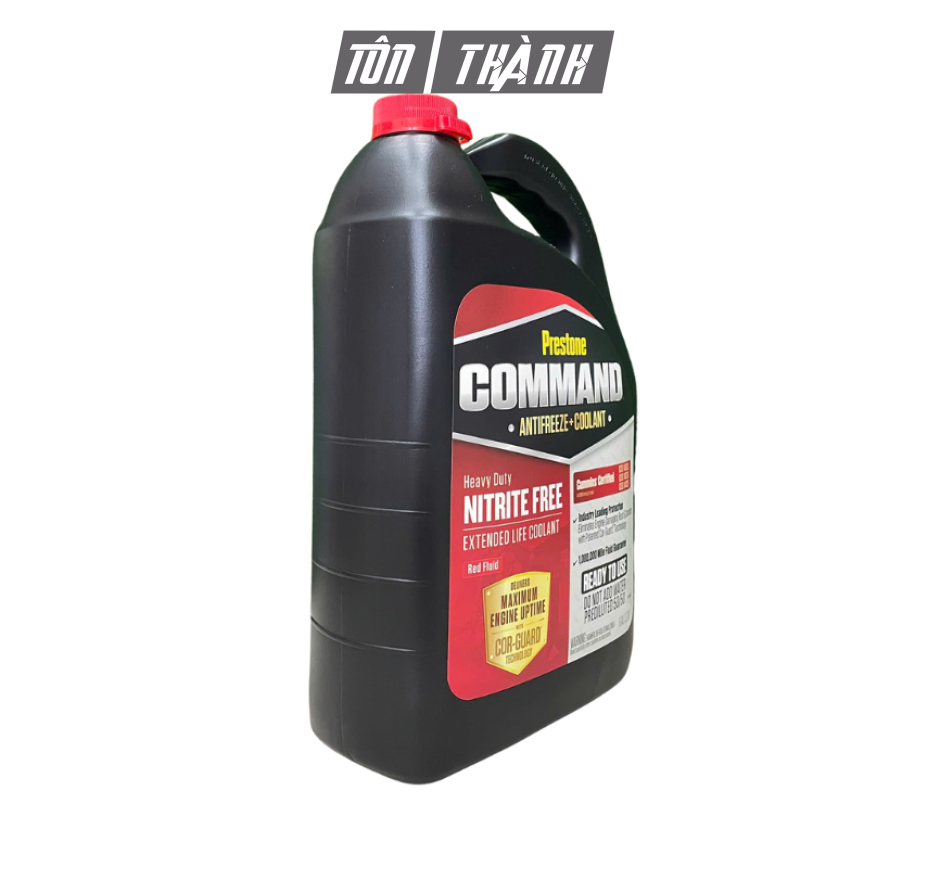 Nước làm mát màu đỏ Prestone Command Coolant 50/50 (3.78 Lít)