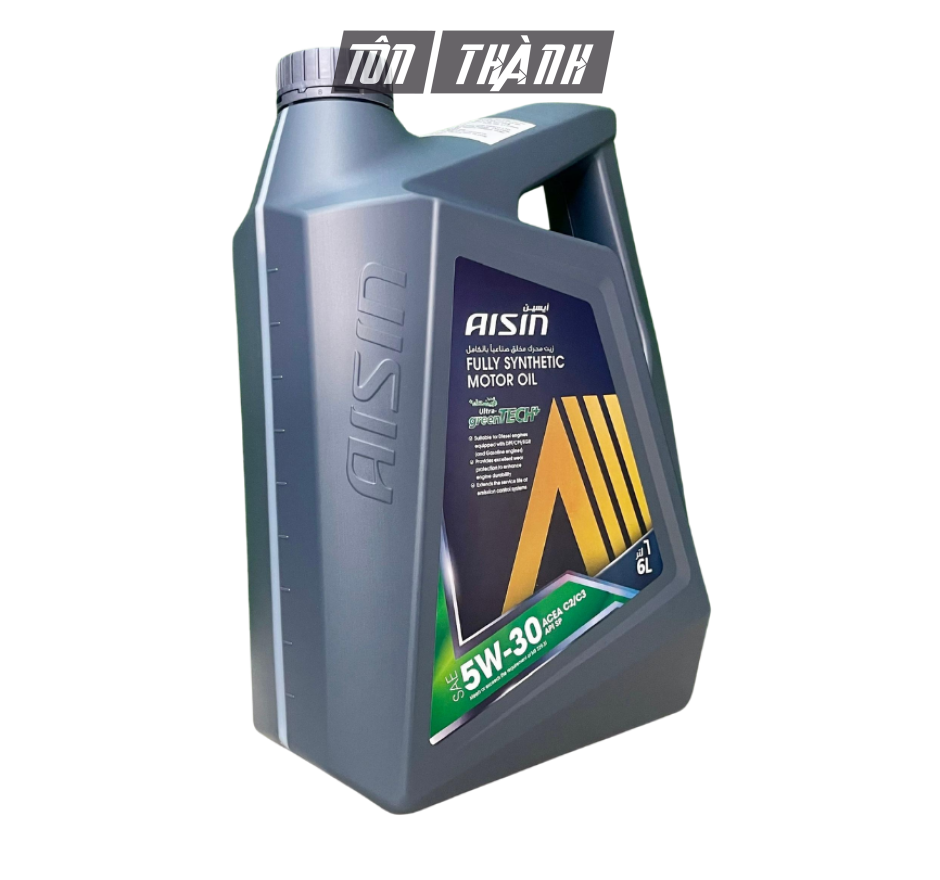Dầu động cơ AISIN greenTECH+ Fully Synthetic 5W-30 SP (6 Lít)