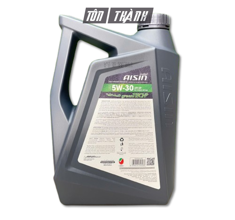 Dầu động cơ AISIN greenTECH+ Fully Synthetic 5W-30 SP (4 Lít)