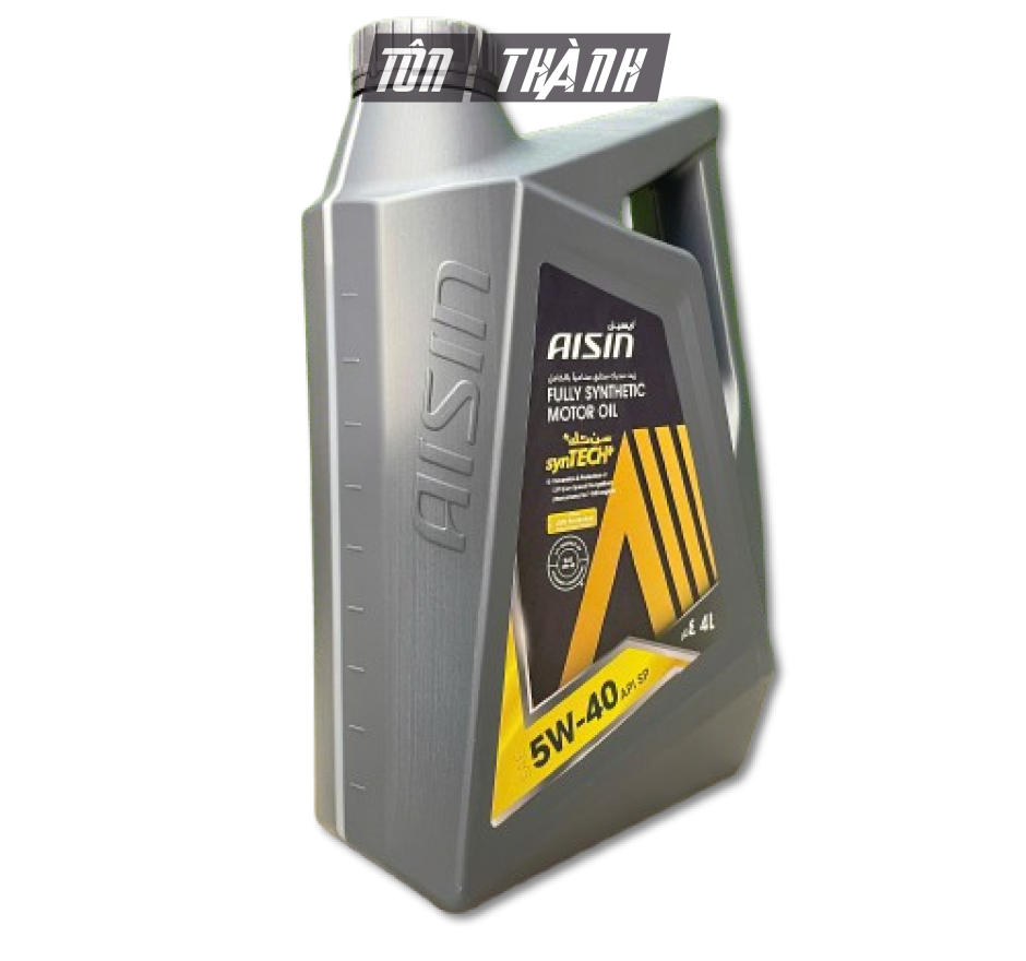 Dầu động cơ AISIN synTECH+ Fully Synthetic 5W-40 SP (4 Lít)