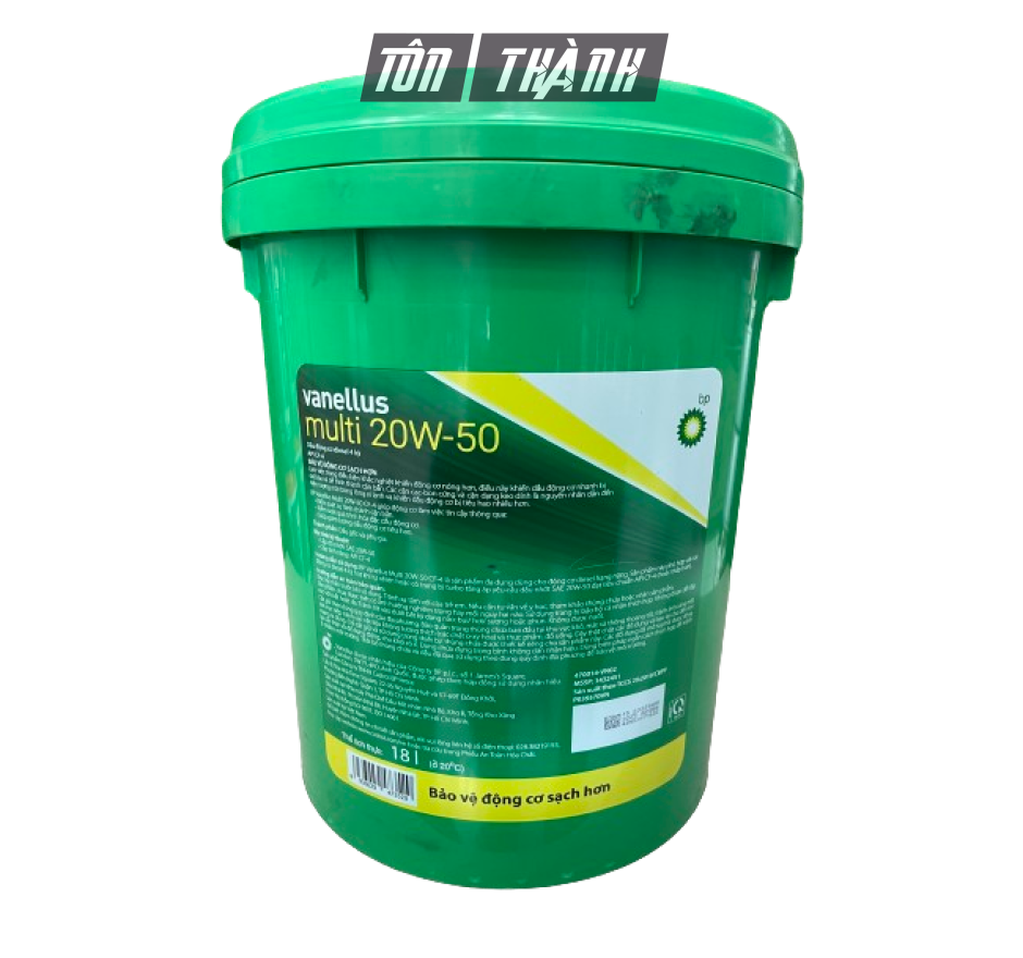 DẦU NHỚT ĐỘNG CƠ BP VANELLUS MULTI 20W50 CF-4 (18 LÍT)