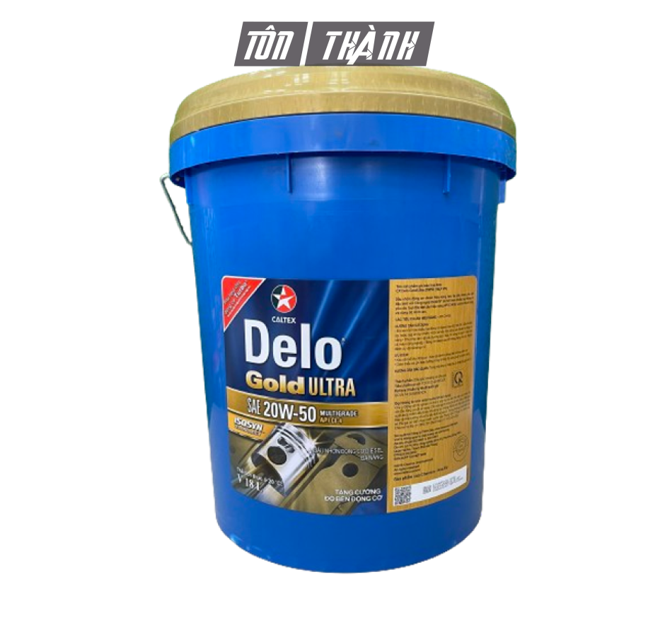 DẦU NHỚT ĐỘNG CƠ Ô TÔ DIESEL CALTEX DELO GOLD ULTRA 20W50 (18 LÍT)