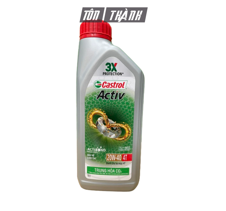 NHỚT XE SỐ CASTROL ACTIV - 20W40 (1 Lít & 0.8 Lít)