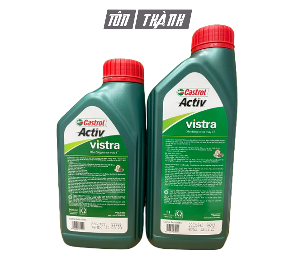 Nhớt Castrol Vistra 20W50 (0.8L & 1.0L) - Xe số - Xe côn