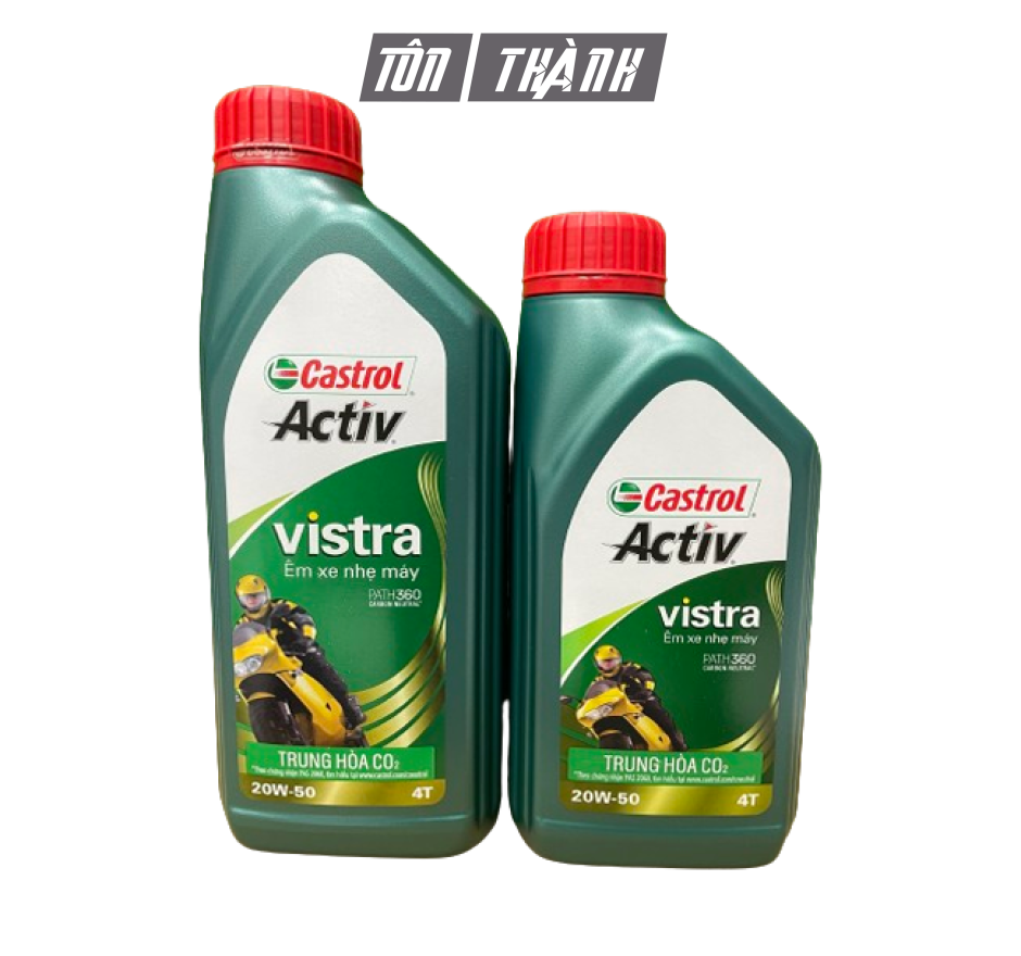 Nhớt Castrol Vistra 20W50 (0.8L & 1.0L) - Xe số - Xe côn