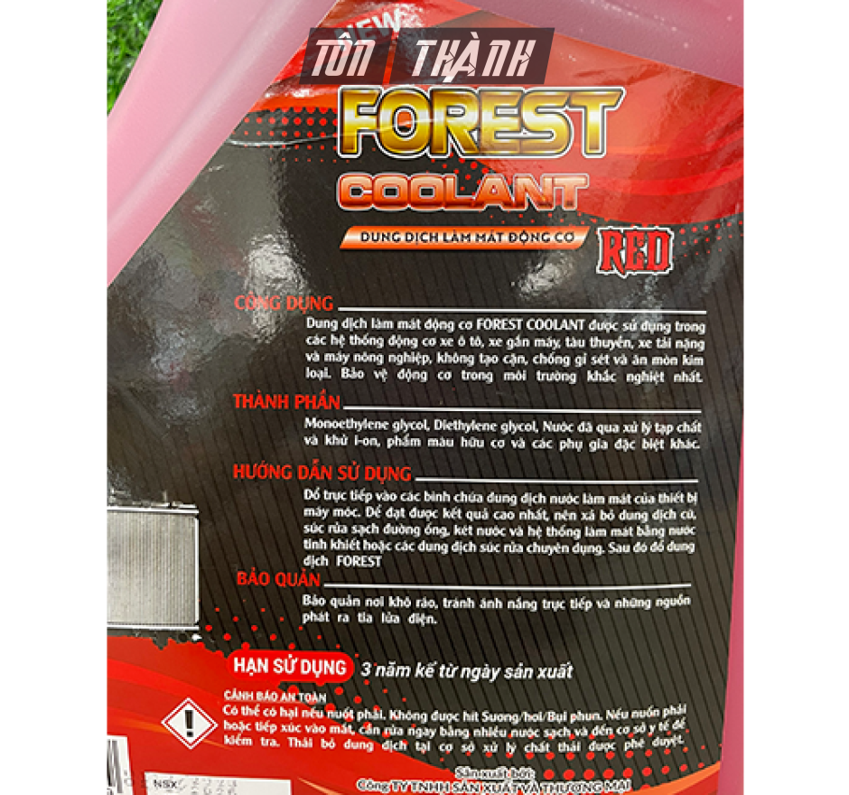 NƯỚC LÀM MÁT CAO CẤP FOREST ĐỎ (5 LÍT)