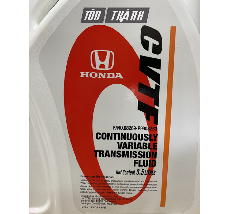 NHỚT HỘP SỐ TỰ ĐỘNG HONDA CVTF (3.5 LÍT)
