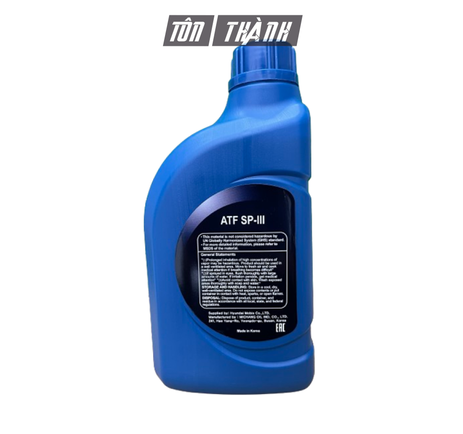 DẦU HỘP SỐ TỰ ĐỘNG HYUNDAI KIA ATF SP-III (1 LÍT)
