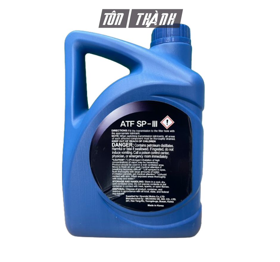 DẦU NHỚT HỘP SỐ TỰ ĐỘNG ATF HUYNDAI SP-III (4 LÍT)