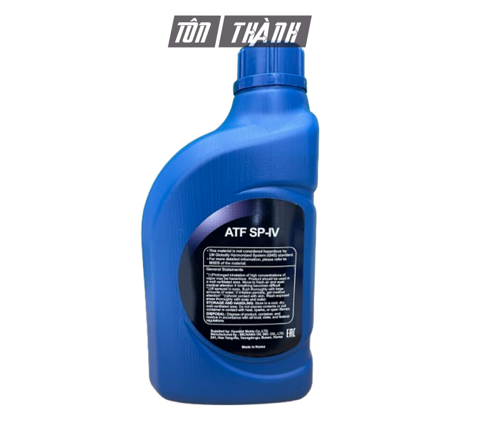 DẦU NHỚT HỘP SỐ TỰ ĐỘNG ATF HUYNDAI SP-IV (1 LÍT)