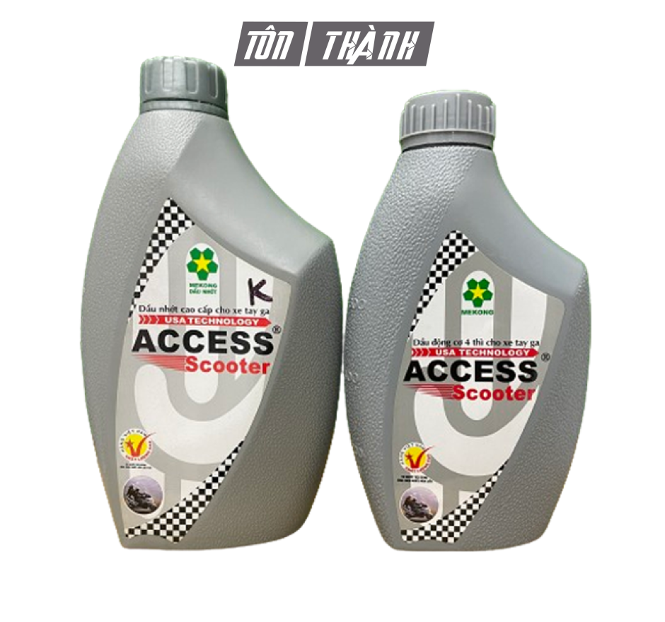 Nhớt xe tay ga Mekong Access (0.8 Lít & 1 Lít)