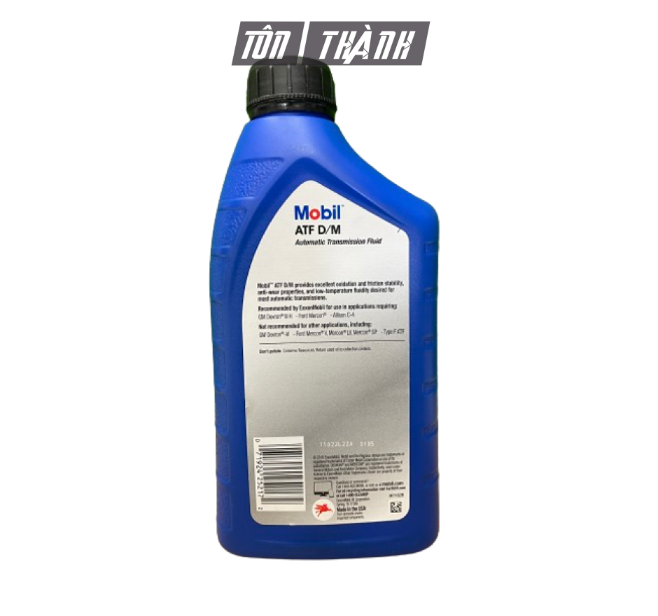 DẦU TRỢ LỰC TAY LÁI HỘP SỐ TỰ ĐỘNG MOBIL ATF D/M 946ML - NHẬP KHẨU MỸ