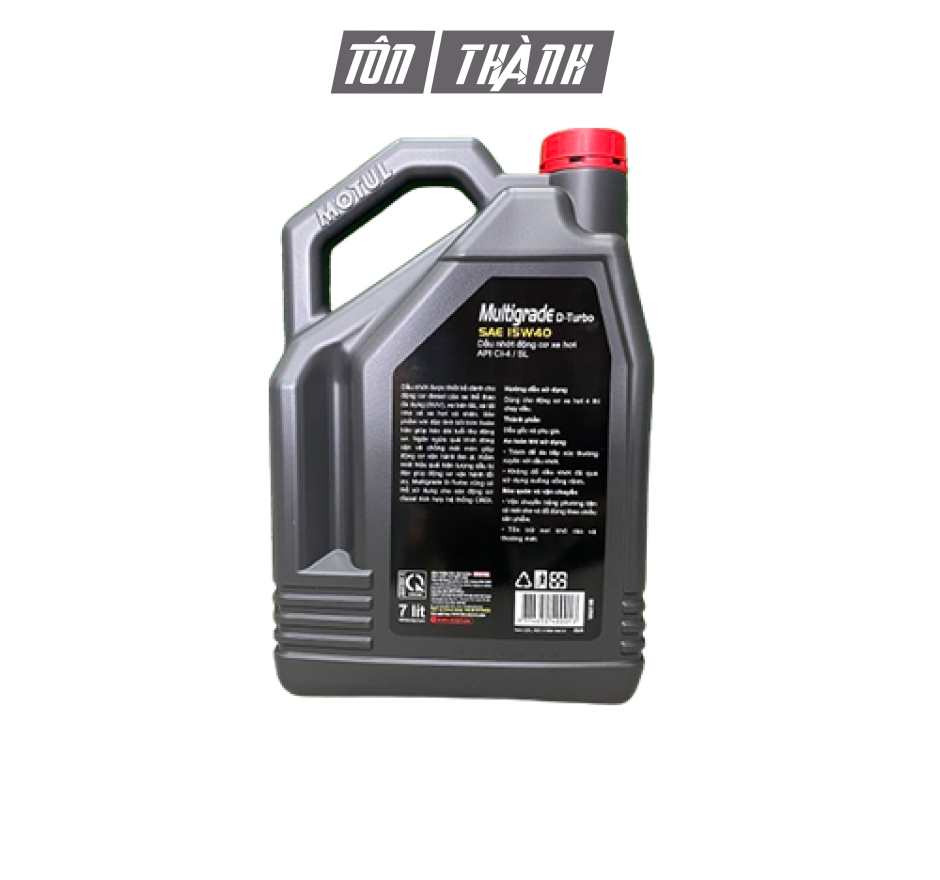 NHỚT XE HƠI MOTUL MULTIGRADE D-Turbo 15W40 (7L)