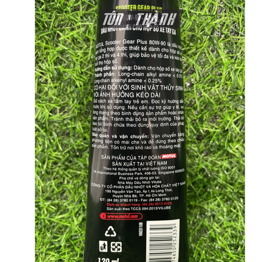 Dầu Nhớt Hộp Số MOTUL SAE 80w90 ( Nhớt Láp cho xe Tay Ga) 120ml