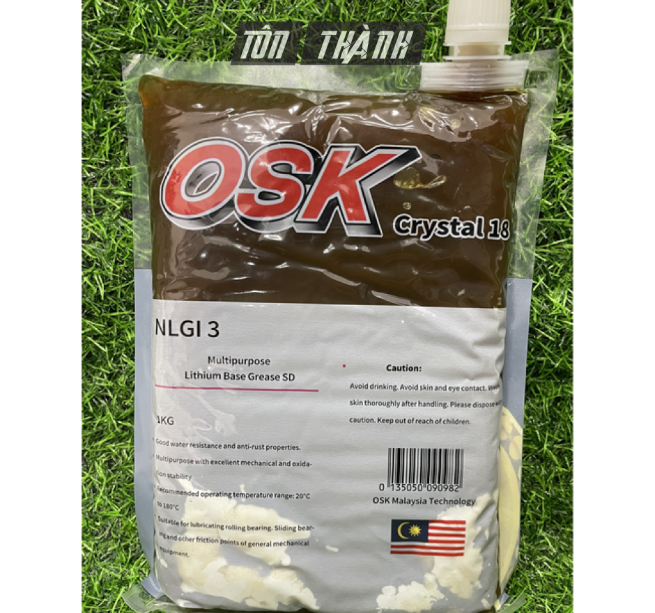 MỠ BÔI TRƠN BẠC ĐẠN CHỊU NHIỆT ĐA NĂNG OSK CRYSTAL 18 1 KG
