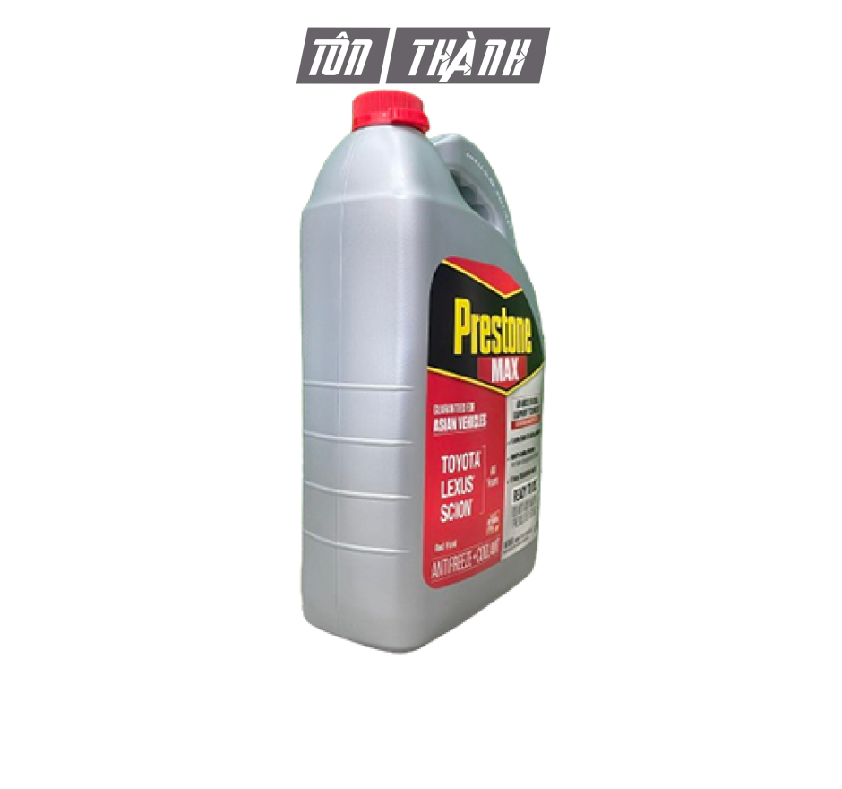 Nước làm mát động cơ Prestone MAX màu đỏ chuyên dụng cho xe Châu Á (3.78 lít)